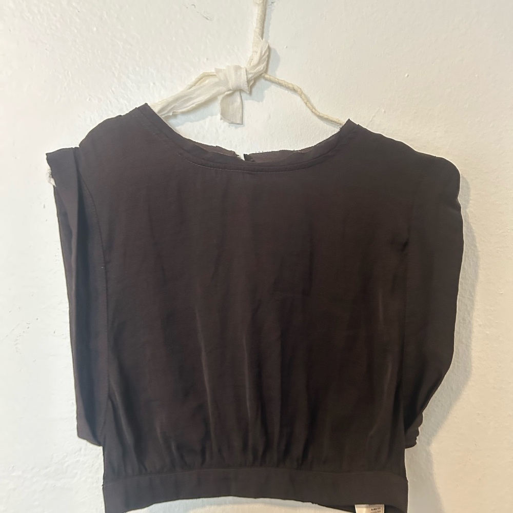 Free People Black Crop Top